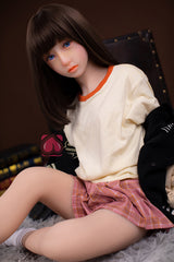132cm Aカップ シリコンヘッド+TPEボディ 可愛いラブドール MM096 千晴ちはる