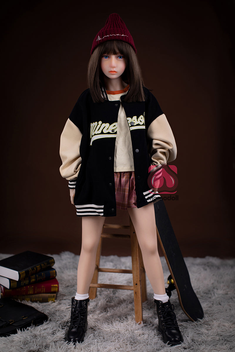 132cm Aカップ シリコンヘッド+TPEボディ 可愛いラブドール MM096 千晴ちはる