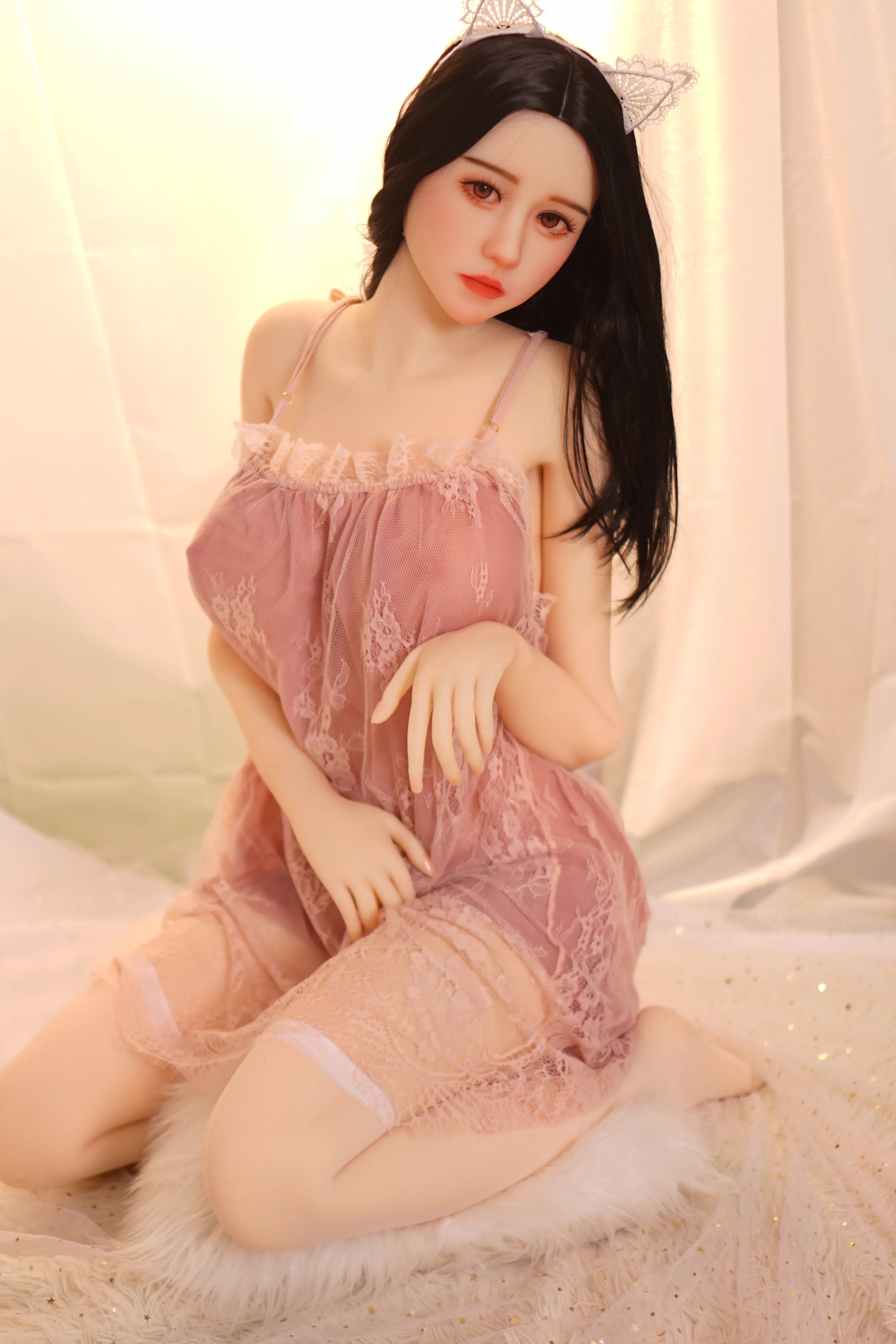 156cm Fカップ STPE製 可愛いラブドール 良乳 Kenzie