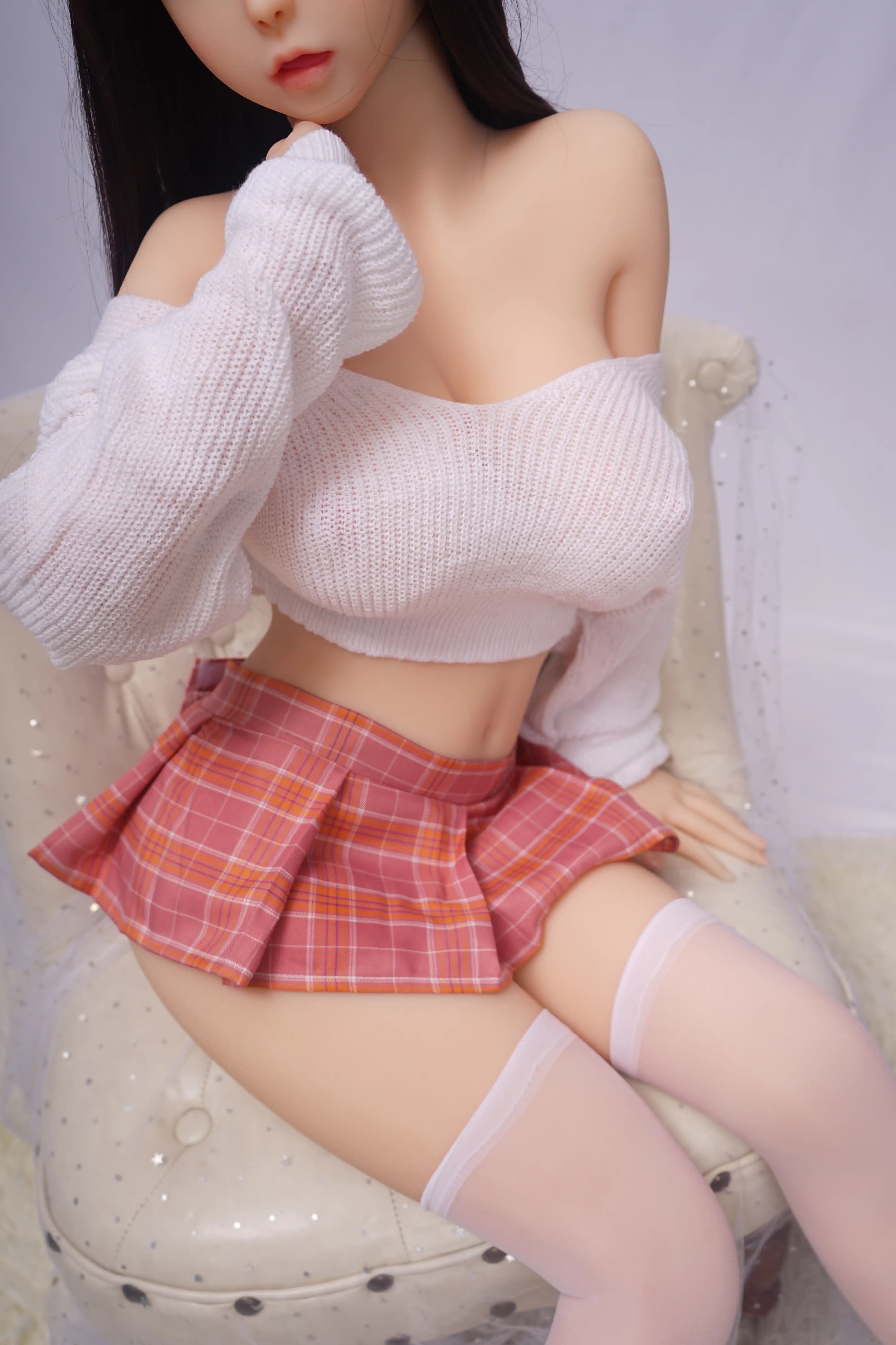 156cm Fカップ STPE製 可愛いラブドール 良乳 Miki