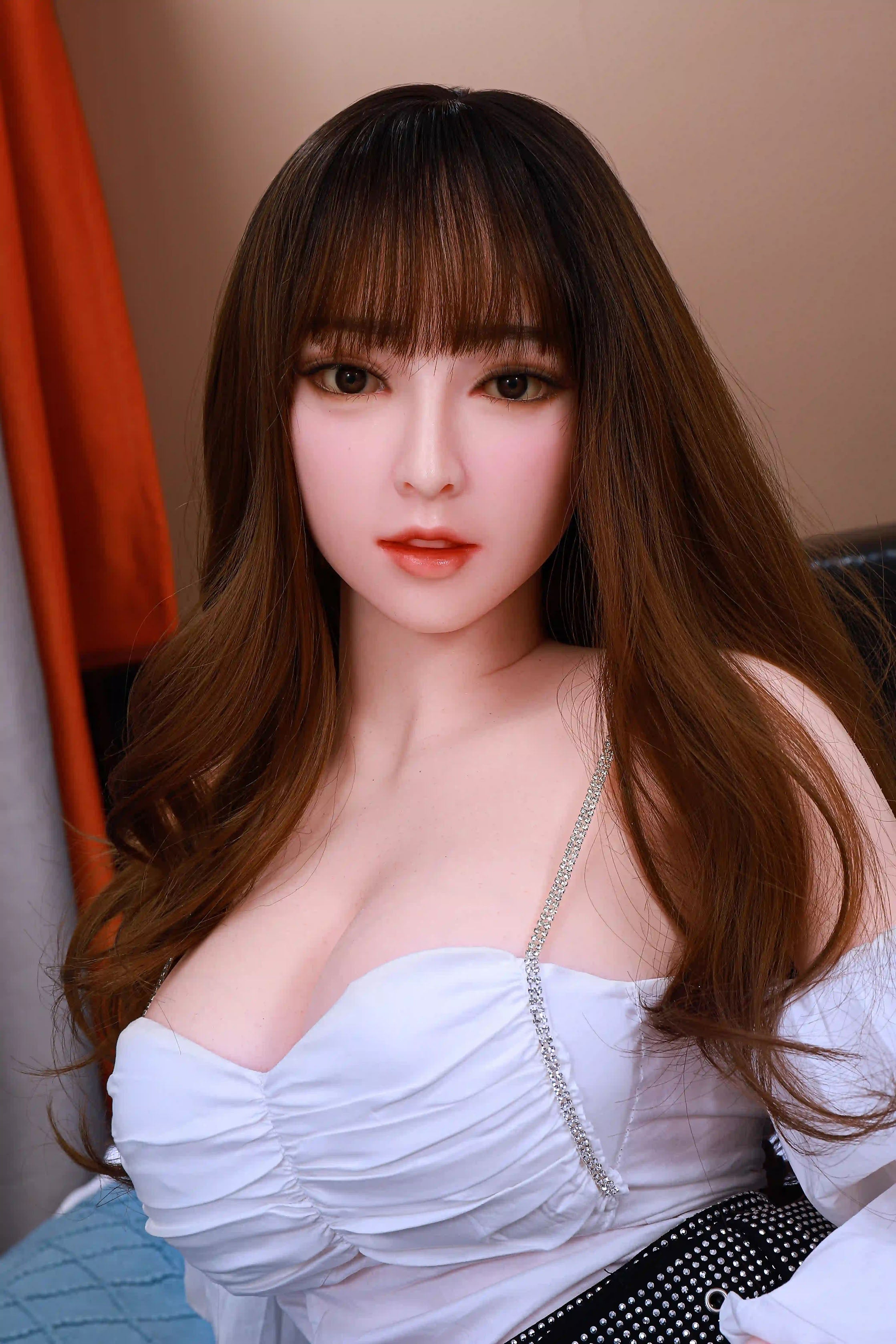 163cm Fカップ フルシリコン 美しい巨乳リアルラブドール Peng Fang