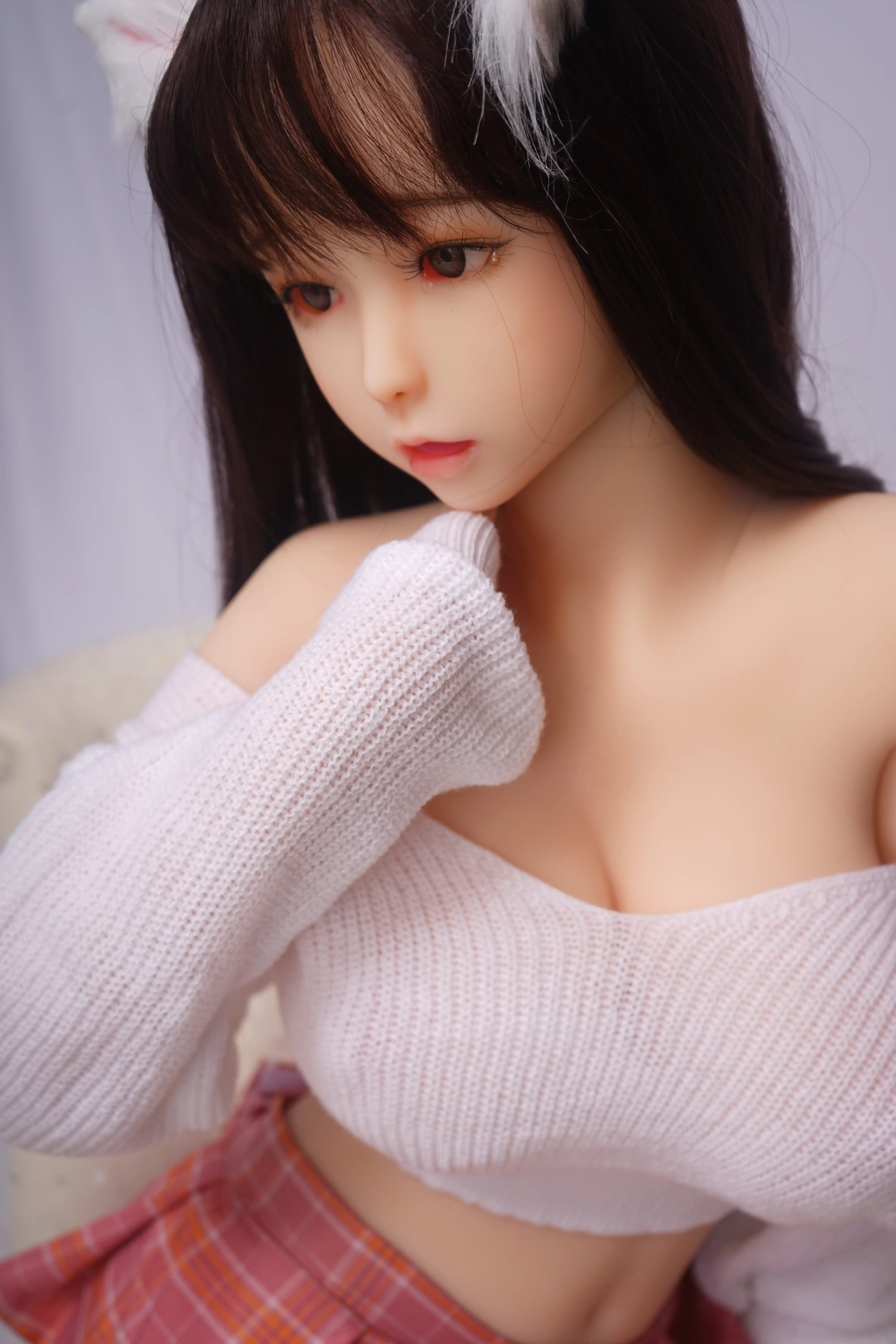 156cm Fカップ STPE製 可愛いラブドール 良乳 Miki