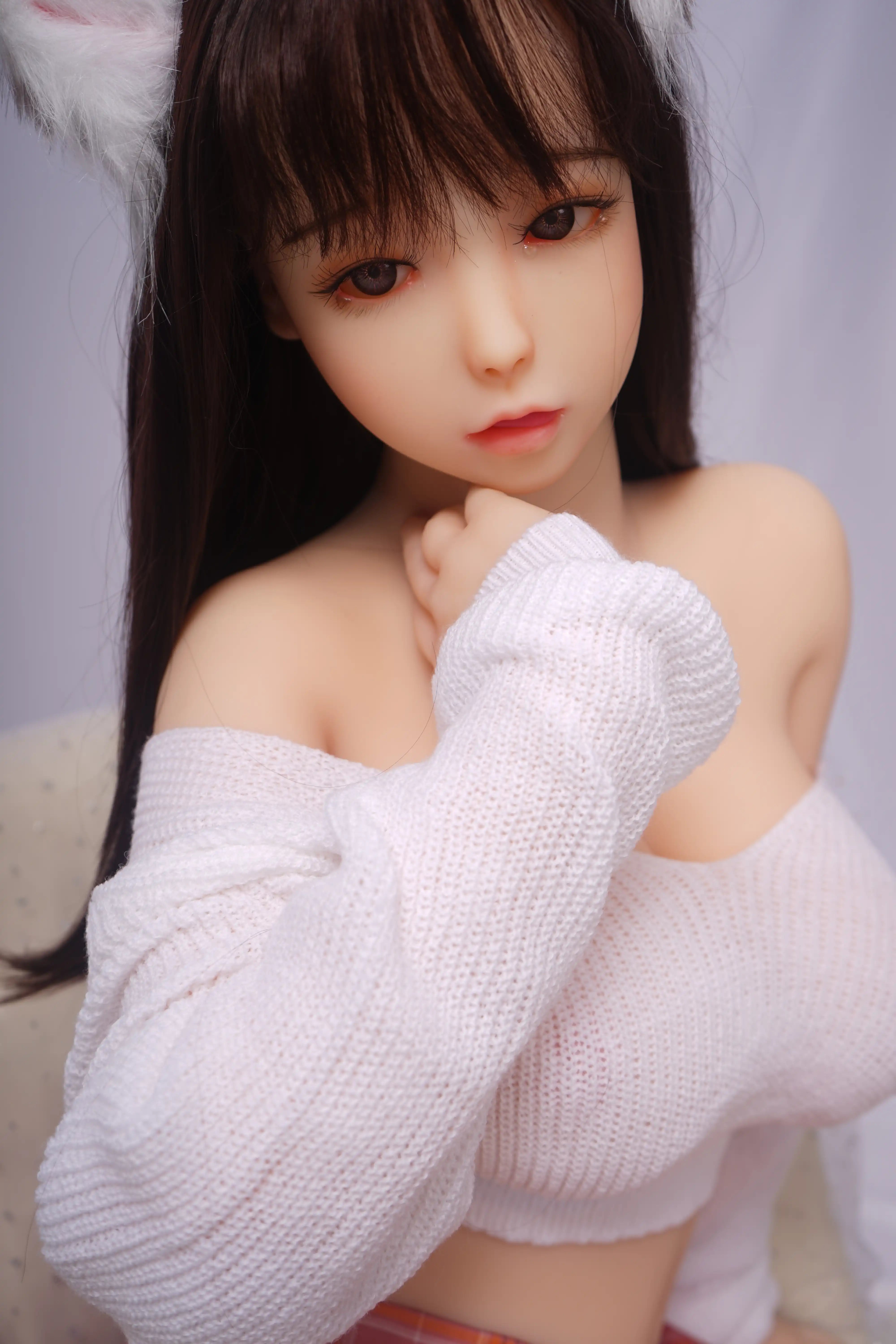 156cm Fカップ STPE製 可愛いラブドール 良乳 Miki