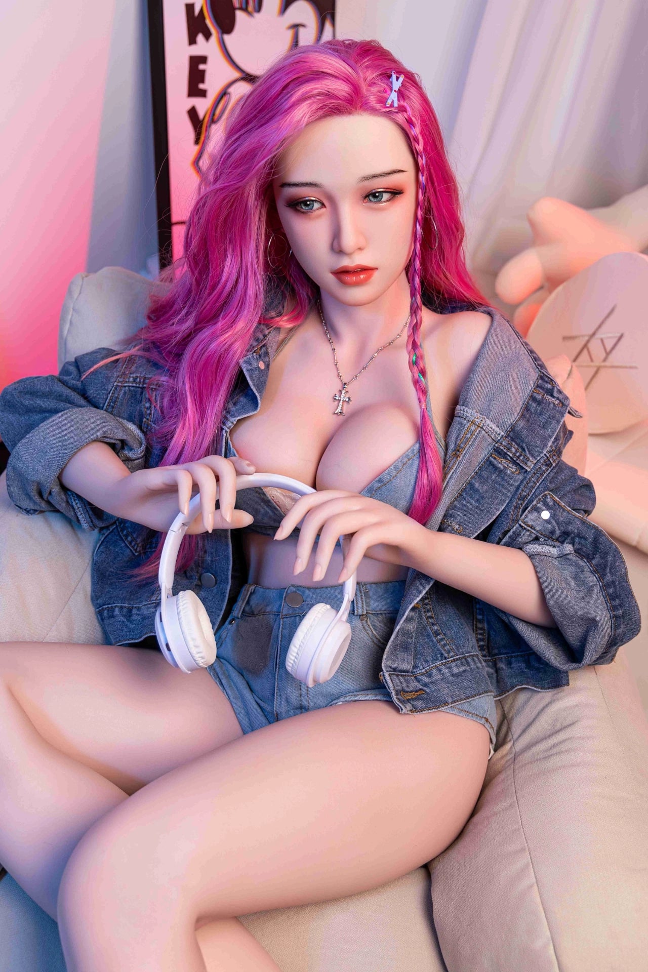 168cm Eカップ フルシリコン 高級品質 ボディ選択可 西洋風美人 セクシーラブドール Hailey