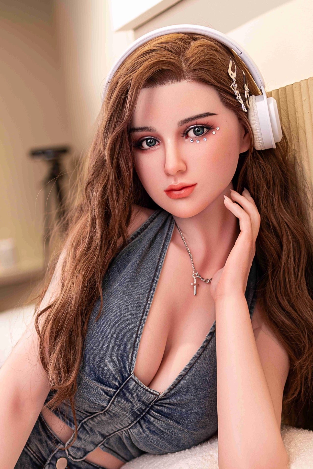 168cm Eカップ フルシリコン 高級品質 ボディ選択可 西洋風美人 セクシーラブドール Gianna