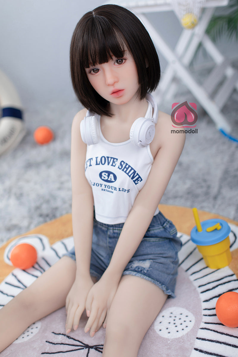 138cm Aカップ シリコンヘッド+TPEボディ 貧乳 ラブドール MM135 麻里奈まりな