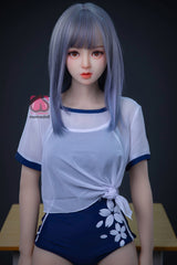 150cm Aカップ シリコンヘッド+TPEボディ 可愛いラブドール MM138 冬亜ふゆあ