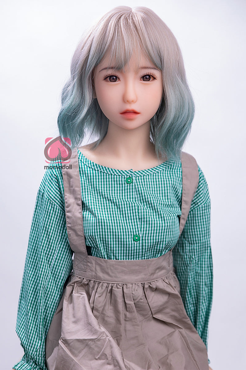 138cm Aカップ シリコンヘッド+TPEボディ 可愛いラブドール MM159 瞳