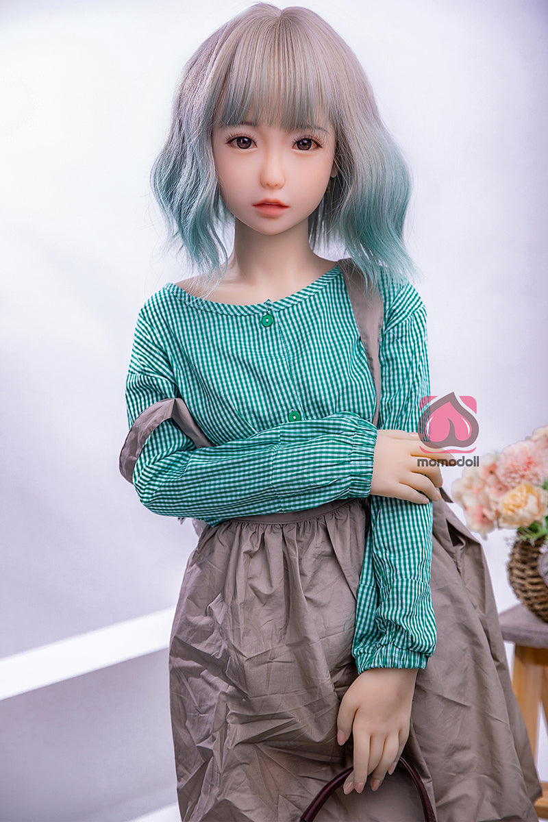 138cm Aカップ シリコンヘッド+TPEボディ 可愛いラブドール MM159 瞳