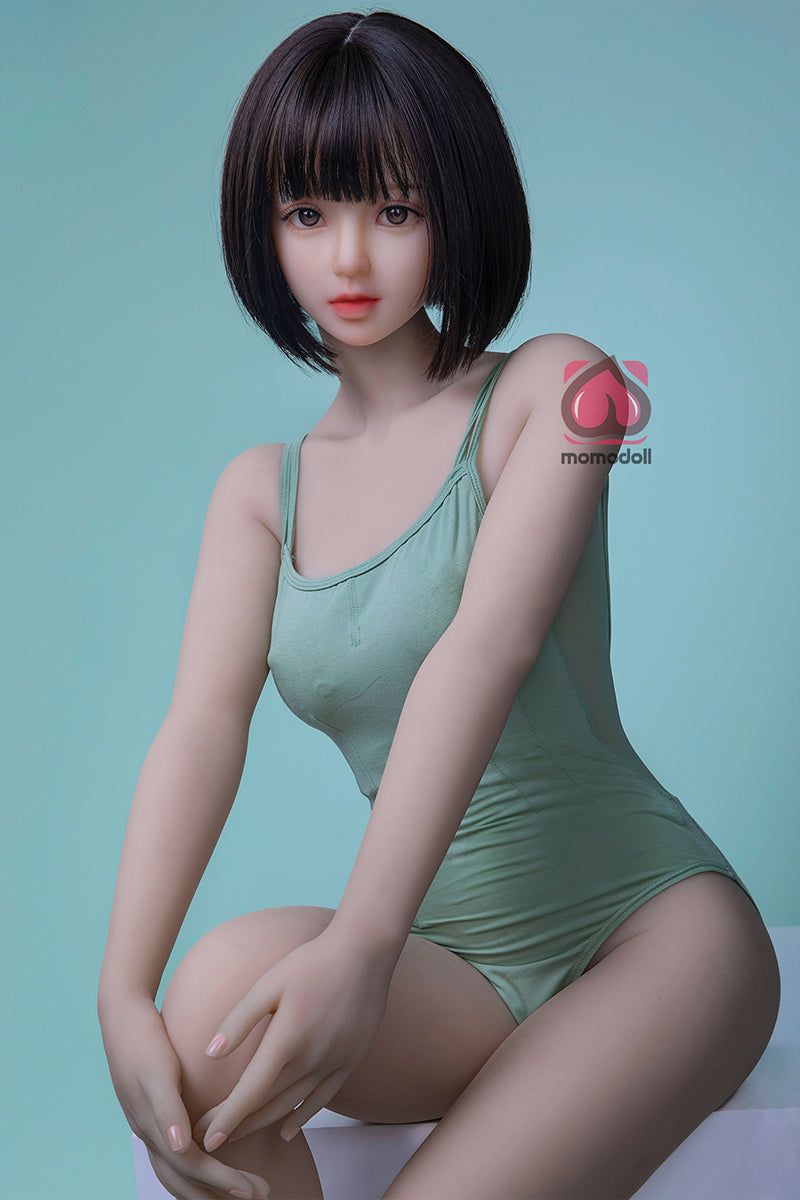 150cm Aカップ シリコンヘッド+TPEボディ 可愛いラブドール MM160 咲花 えみか
