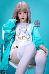 145cm Aカップ シリコンヘッド+TPEボディ 可愛いラブドール MM176 桃沢Momozawa