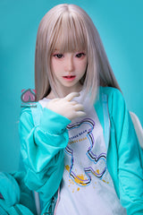 145cm Aカップ シリコンヘッド+TPEボディ 可愛いラブドール MM176 桃沢Momozawa