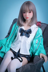 145cm Aカップ シリコンヘッド+TPEボディ 可愛いラブドール MM182 栞奈Kanna