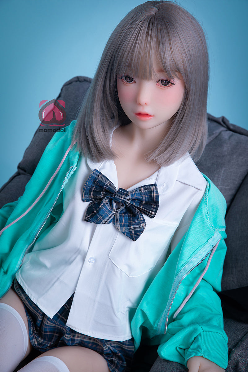 145cm Aカップ シリコンヘッド+TPEボディ 可愛いラブドール MM182 栞奈Kanna