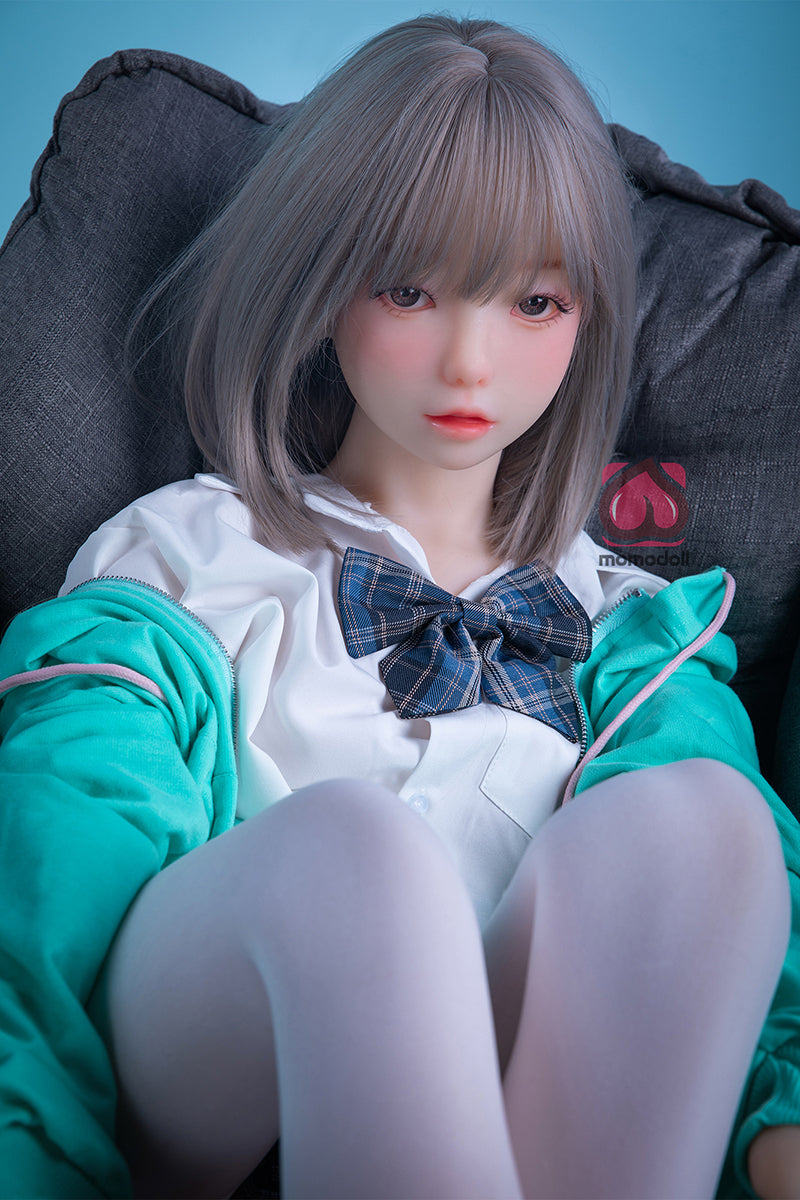 145cm Aカップ シリコンヘッド+TPEボディ 可愛いラブドール MM182 栞奈Kanna