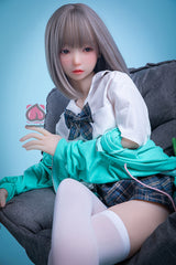 145cm Aカップ シリコンヘッド+TPEボディ 可愛いラブドール MM182 栞奈Kanna