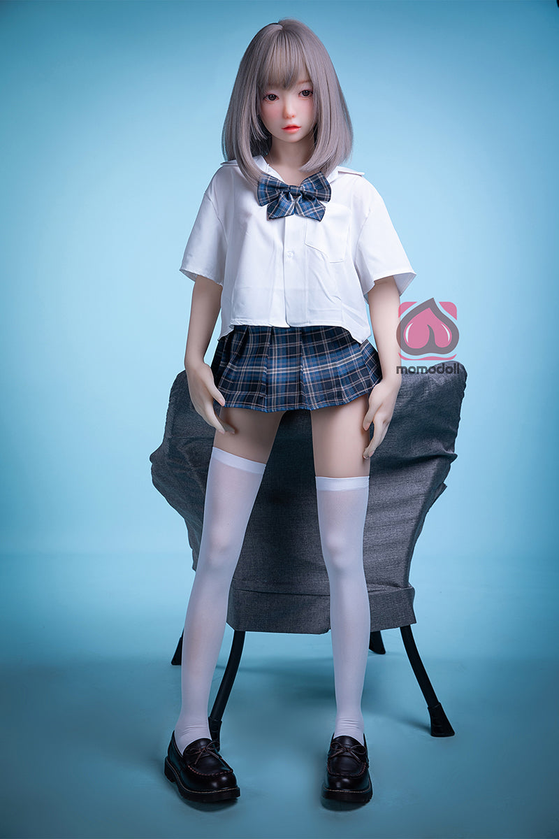 145cm Aカップ シリコンヘッド+TPEボディ 可愛いラブドール MM182 栞奈Kanna