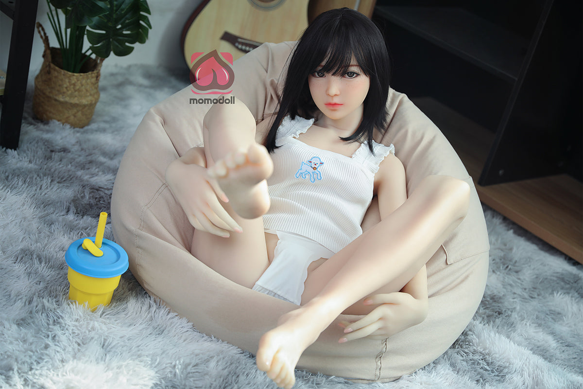 145cm Aカップ シリコンヘッド+TPEボディ 可愛いラブドール MM183 麻衣子Maiko