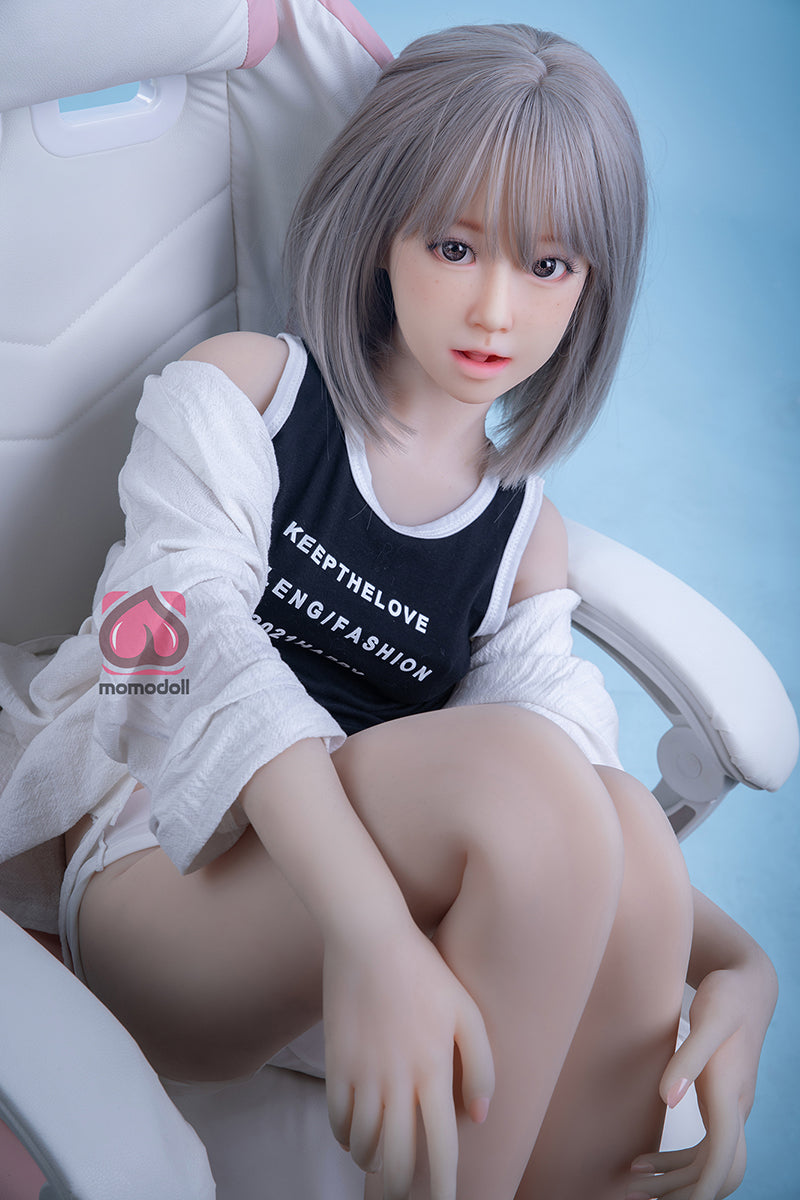145cm Aカップ シリコンヘッド+TPEボディ 可愛いラブドール MM184 楓Kaede