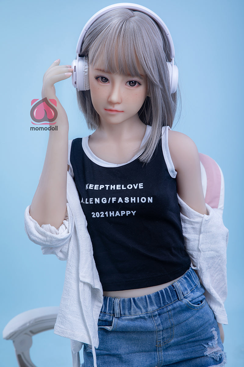145cm Aカップ シリコンヘッド+TPEボディ 可愛いラブドール MM184 楓Kaede