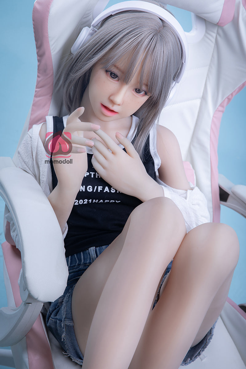 145cm Aカップ シリコンヘッド+TPEボディ 可愛いラブドール MM184 楓Kaede