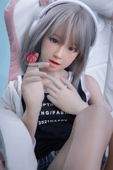 145cm Aカップ シリコンヘッド+TPEボディ 可愛いラブドール MM184 楓Kaede
