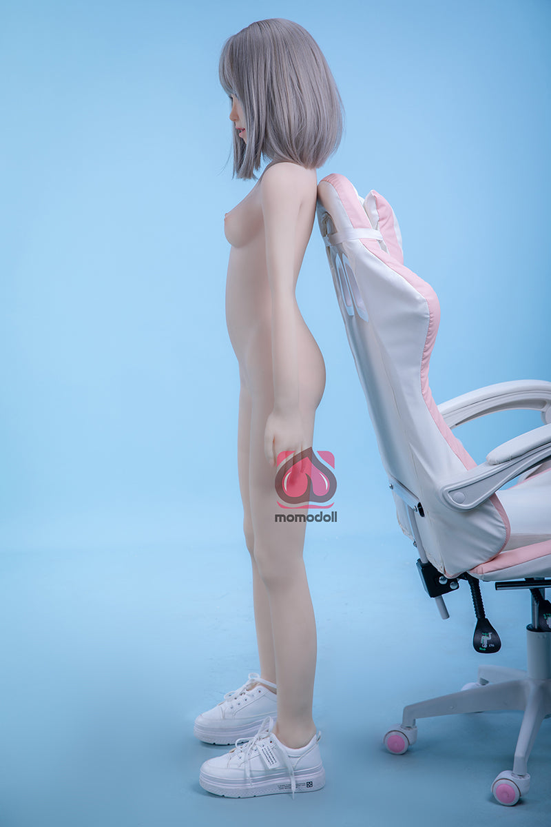 145cm Aカップ シリコンヘッド+TPEボディ 可愛いラブドール MM184 楓Kaede