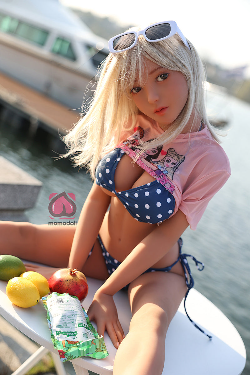 138cm Cカップ シリコンヘッド+TPEボディ 中乳ラブドール MM189 月奈Tsukina