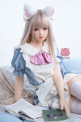 150cm Aカップ シリコンヘッド+TPEボディ 可愛いラブドール MM194 雪穂 Yukiho
