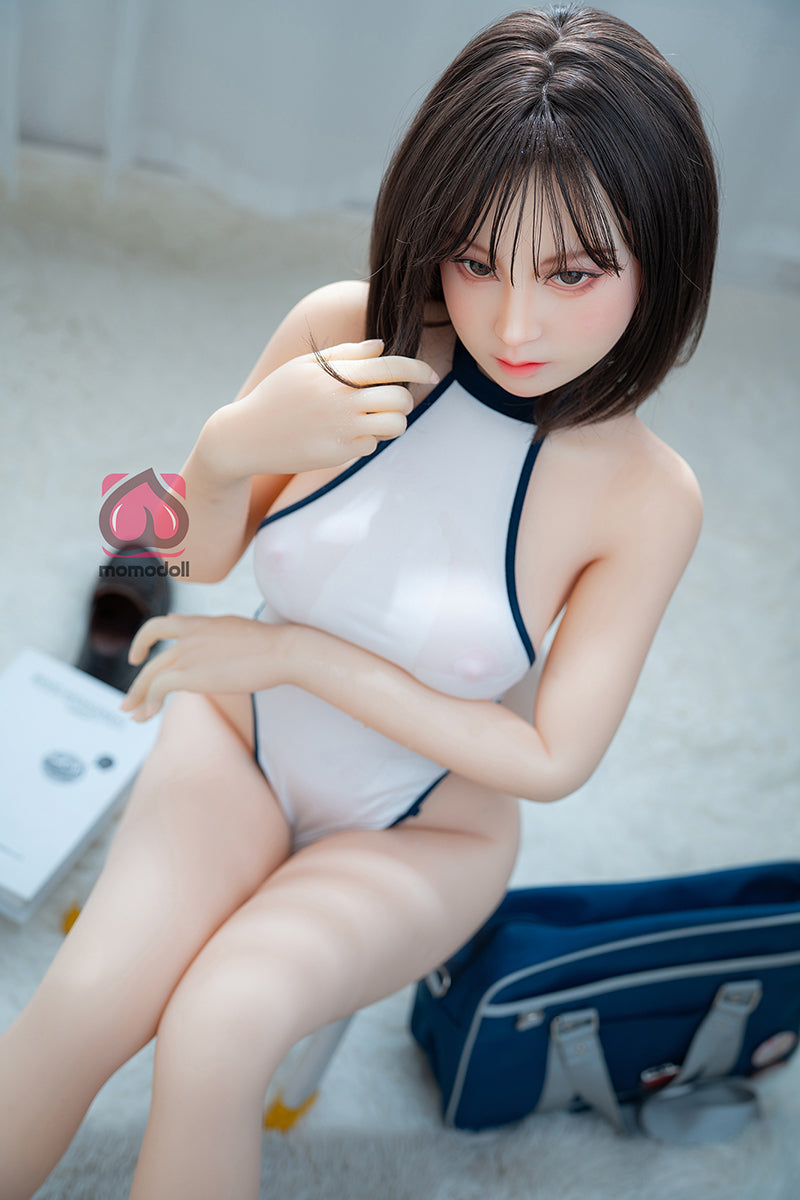 150cm Aカップ シリコンヘッド+TPEボディ 可愛いラブドール MM205 乃々歌Nonoka
