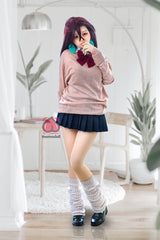 150cm Aカップ シリコンヘッド+TPEボディ 可愛いラブドール MM206 冬亜Fuyua