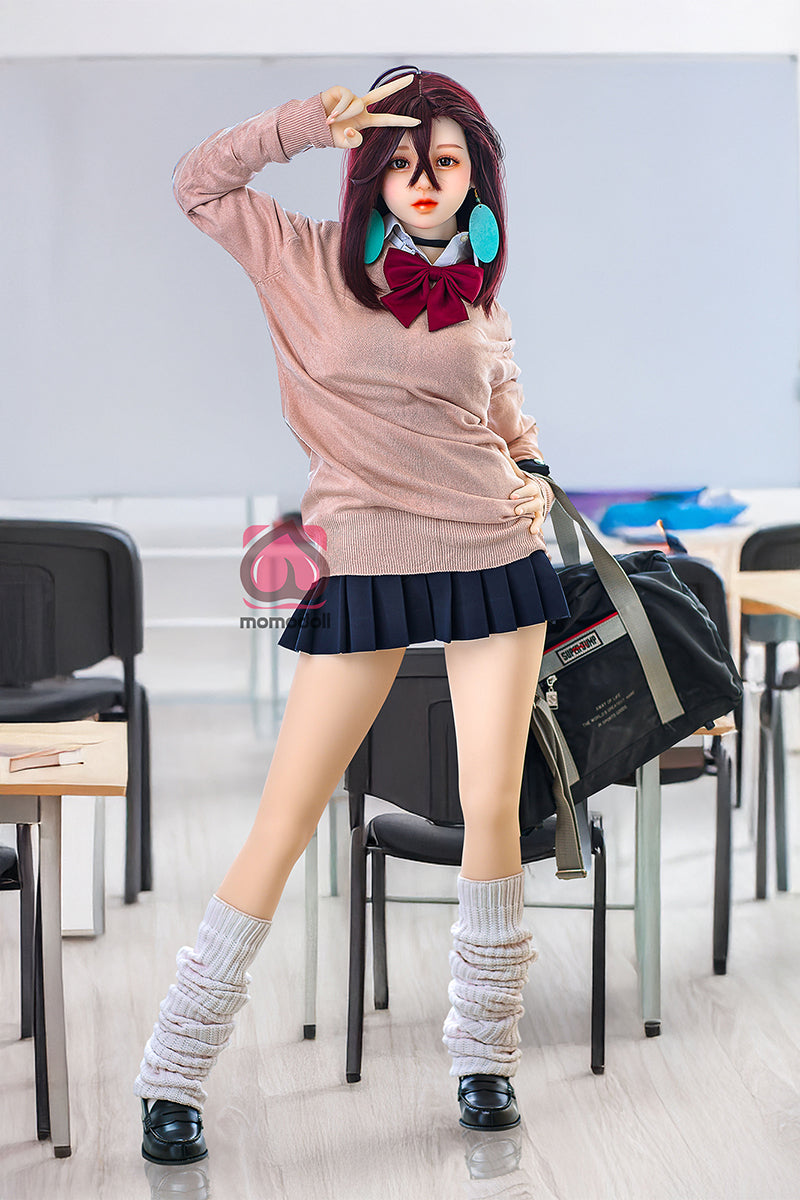 150cm Aカップ シリコンヘッド+TPEボディ 可愛いラブドール MM206 冬亜Fuyua