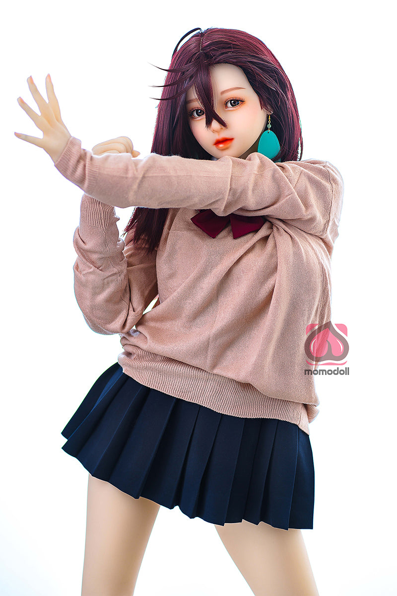 150cm Aカップ シリコンヘッド+TPEボディ 可愛いラブドール MM206 冬亜Fuyua
