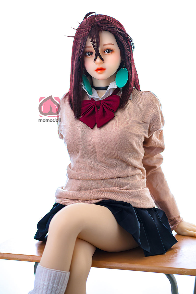 150cm Aカップ シリコンヘッド+TPEボディ 可愛いラブドール MM206 冬亜Fuyua