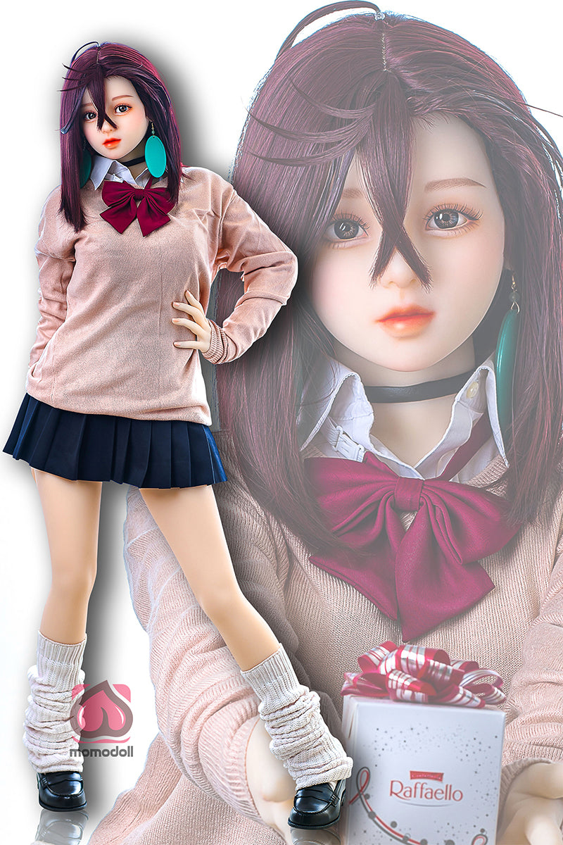 150cm Aカップ シリコンヘッド+TPEボディ 可愛いラブドール MM206 冬亜Fuyua