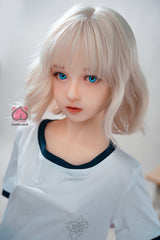 145cm Aカップ シリコンヘッド+TPEボディ 可愛いラブドール MM209 玲奈Rena