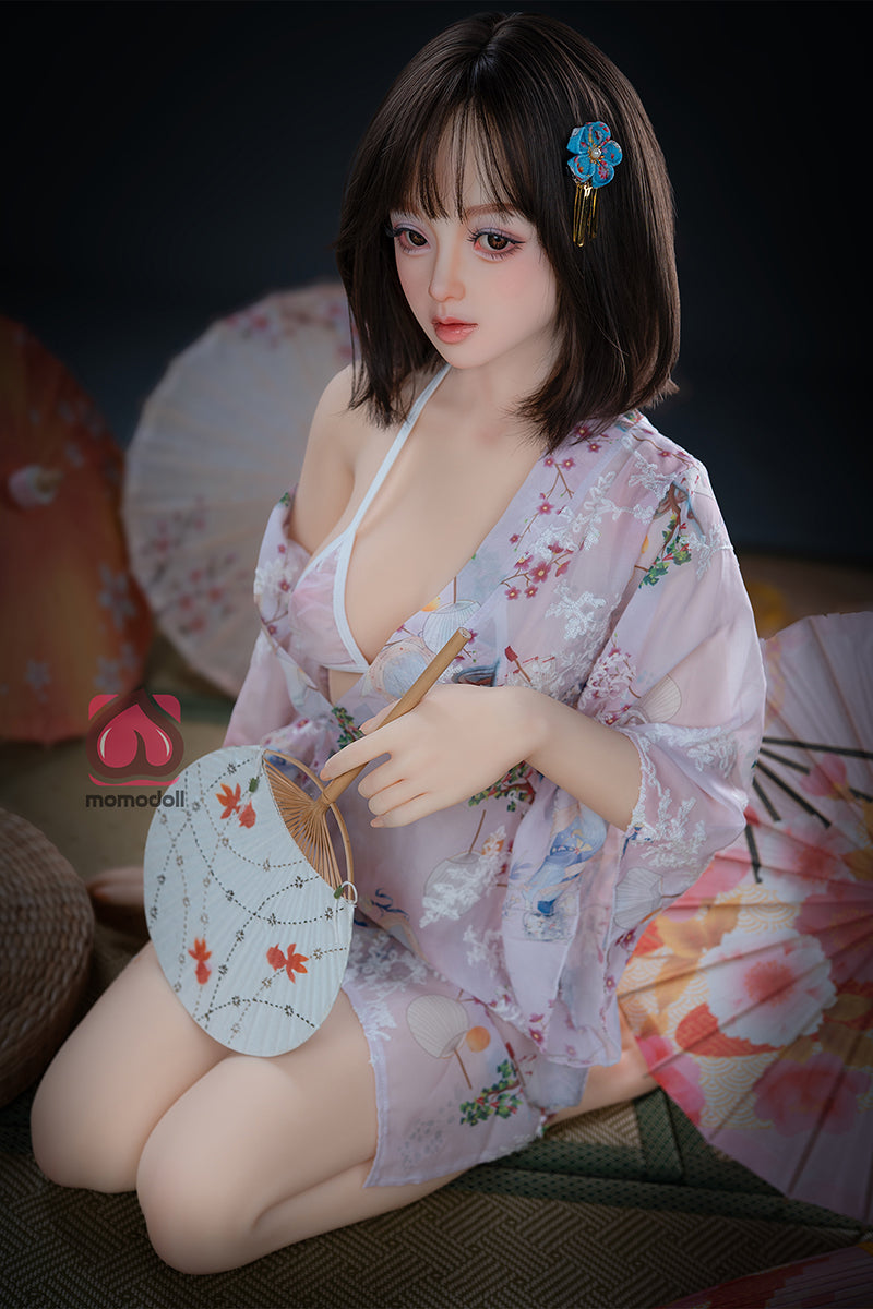 150cm Aカップ シリコンヘッド+TPEボディ 可愛いラブドール MM212 霜花Shimoka