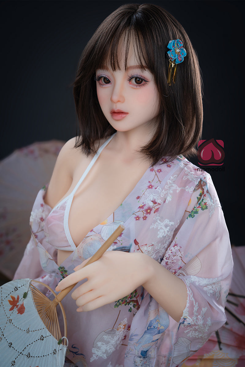 150cm Aカップ シリコンヘッド+TPEボディ 可愛いラブドール MM212 霜花Shimoka