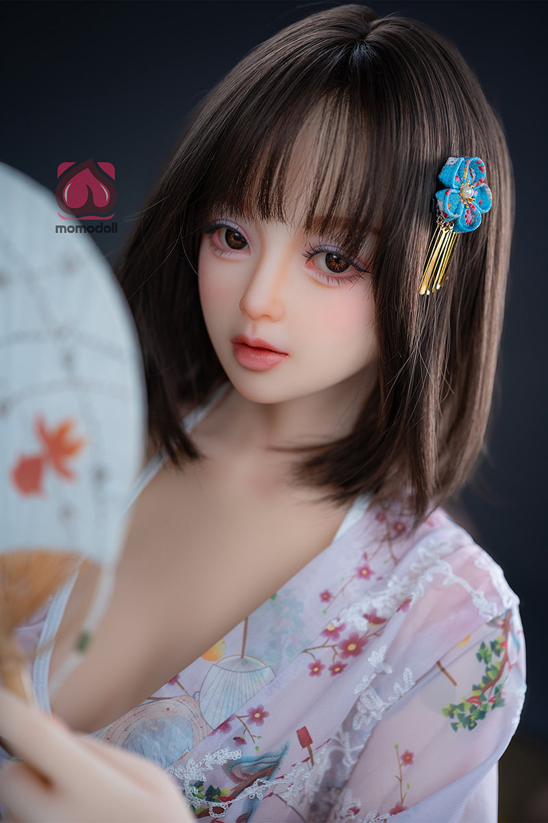 150cm Aカップ シリコンヘッド+TPEボディ 可愛いラブドール MM212 霜花Shimoka