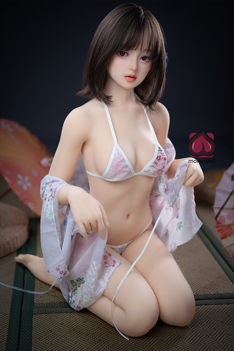 150cm Aカップ シリコンヘッド+TPEボディ 可愛いラブドール MM212 霜花Shimoka