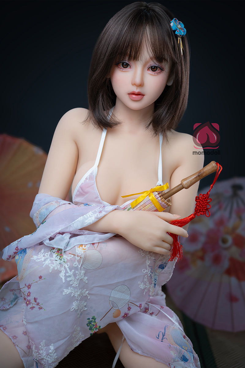 150cm Aカップ シリコンヘッド+TPEボディ 可愛いラブドール MM212 霜花Shimoka