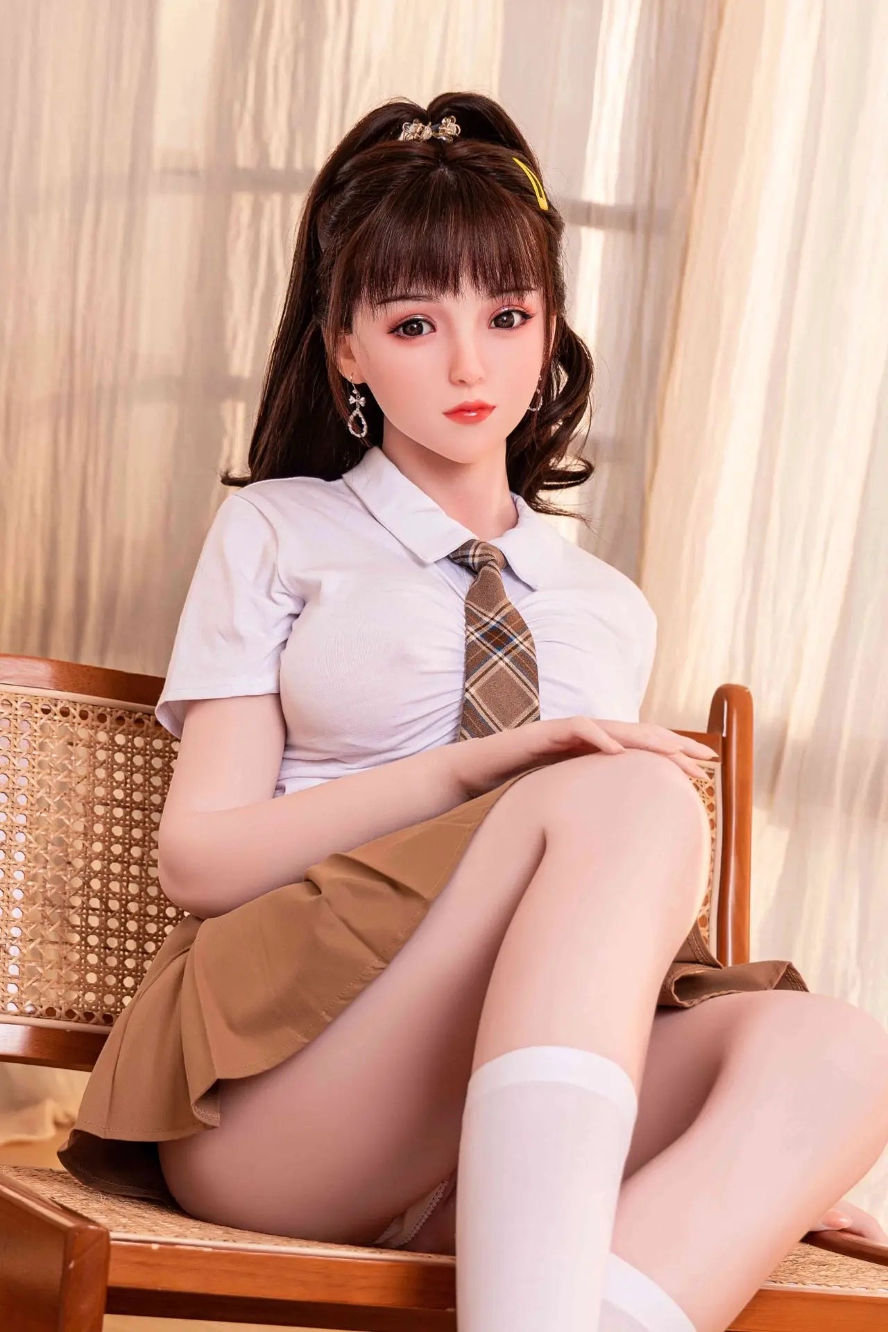 148cm Dカップ 高級TPEボディ+シリコンヘッド 可愛い美少女ラブドール Kenley - Mikidoll - ラブドール通販専門店