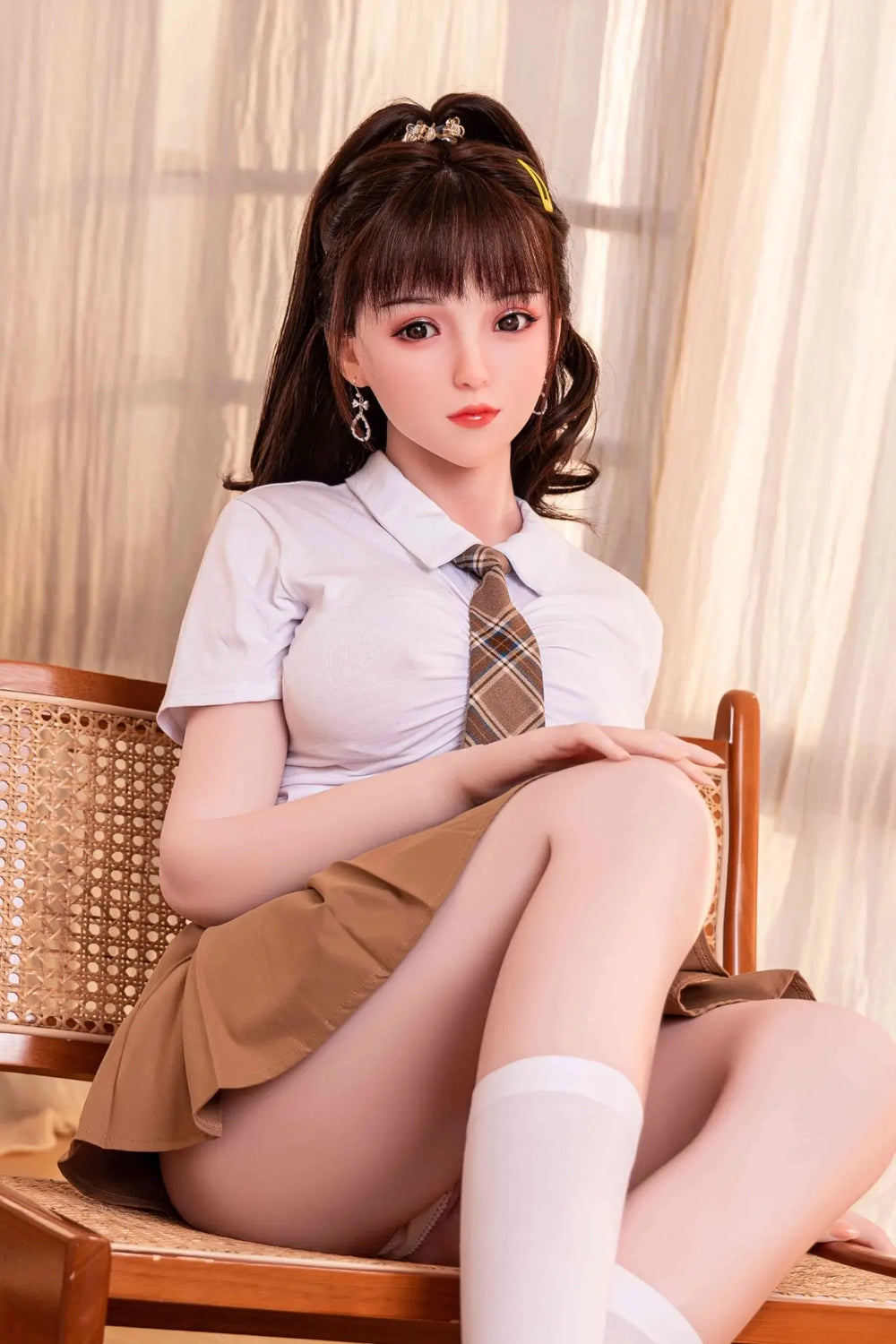 148cm Dカップ 高級TPEボディ+シリコンヘッド 可愛い美少女ラブドール Kenley - Mikidoll - ラブドール通販専門店