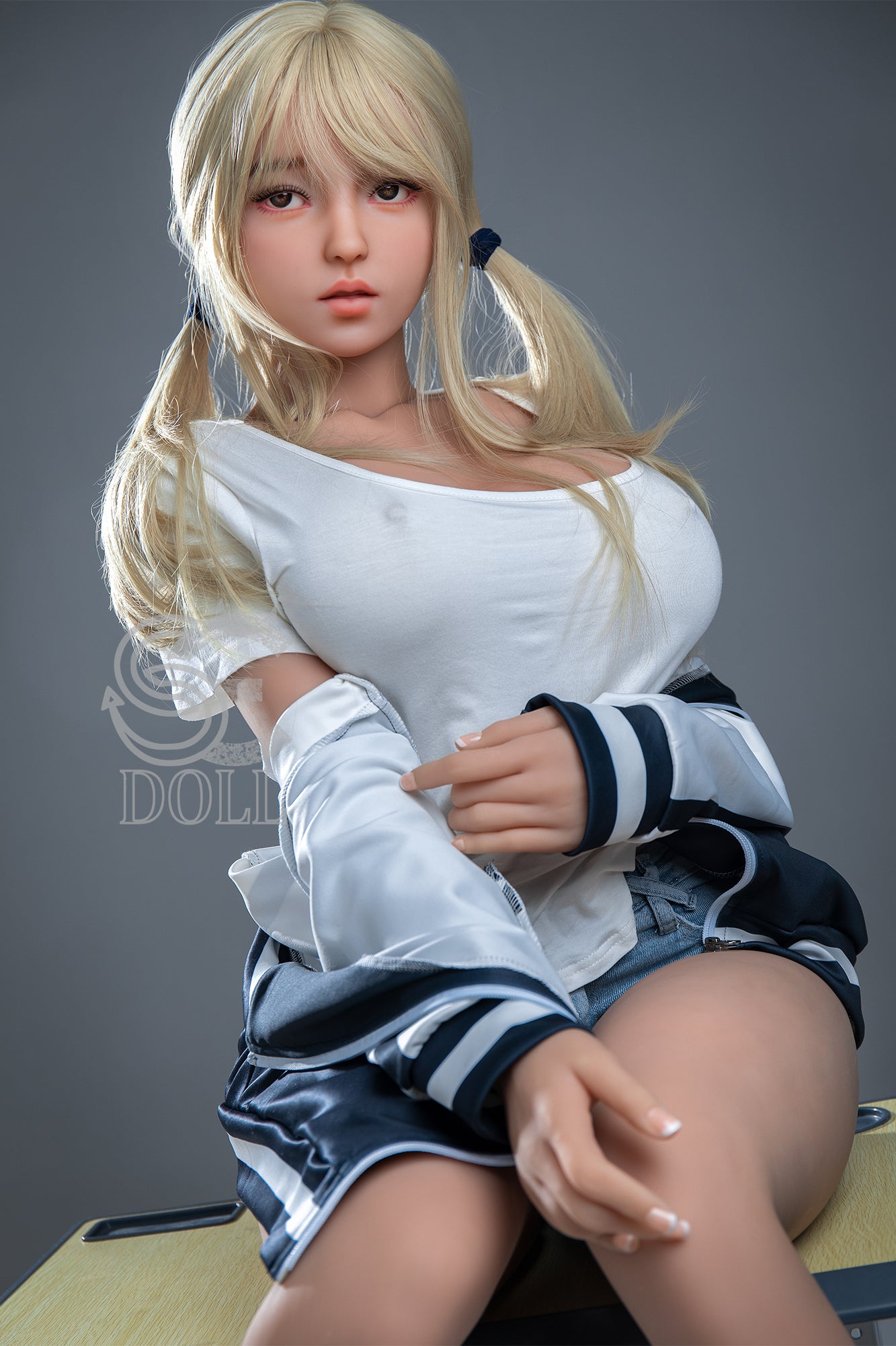157cm Hカップ STPE製 セクシー超乳ラブドール Melody.A (baseball jacket)