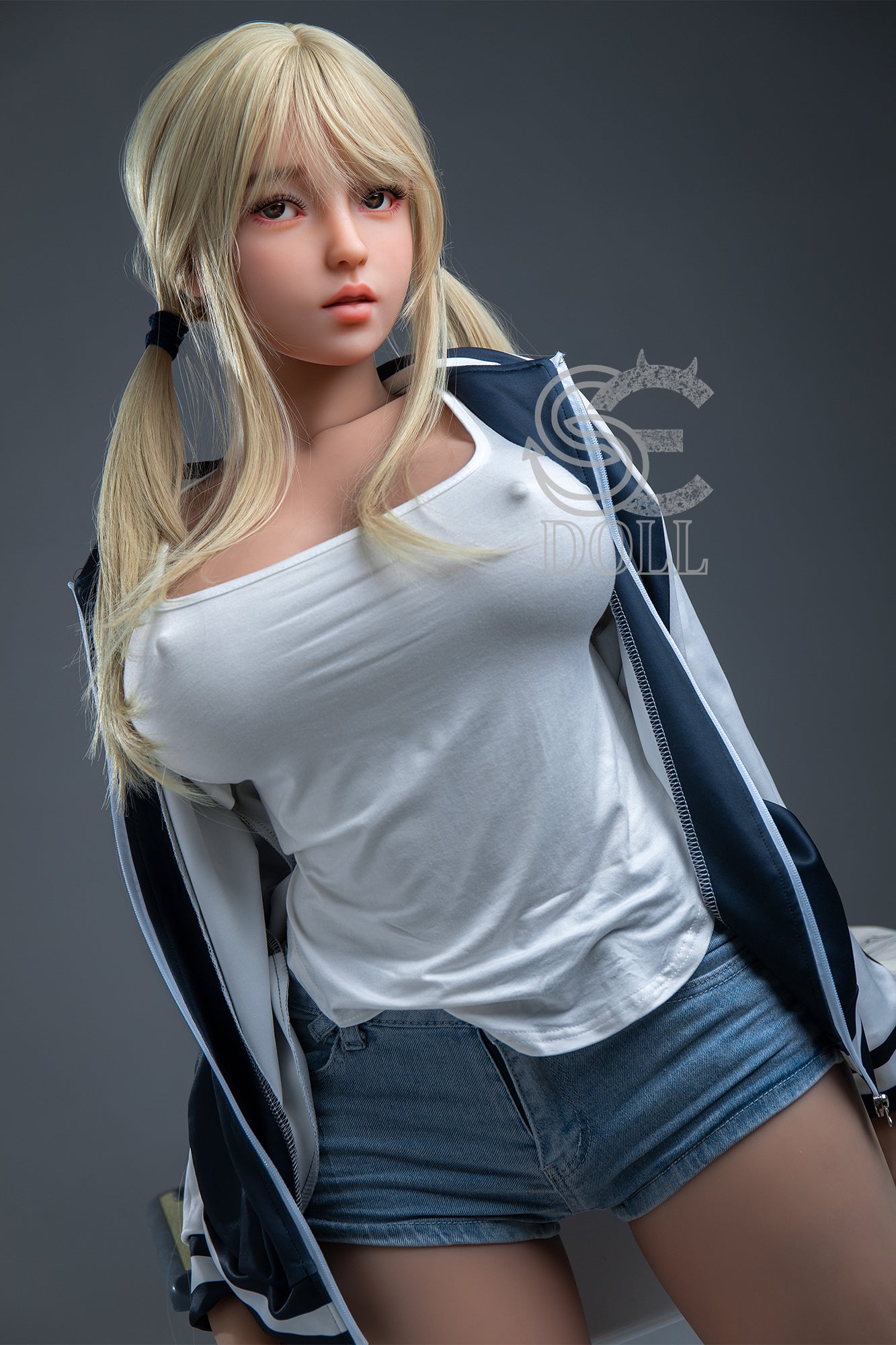 157cm Hカップ STPE製 セクシー超乳ラブドール Melody.A (baseball jacket)