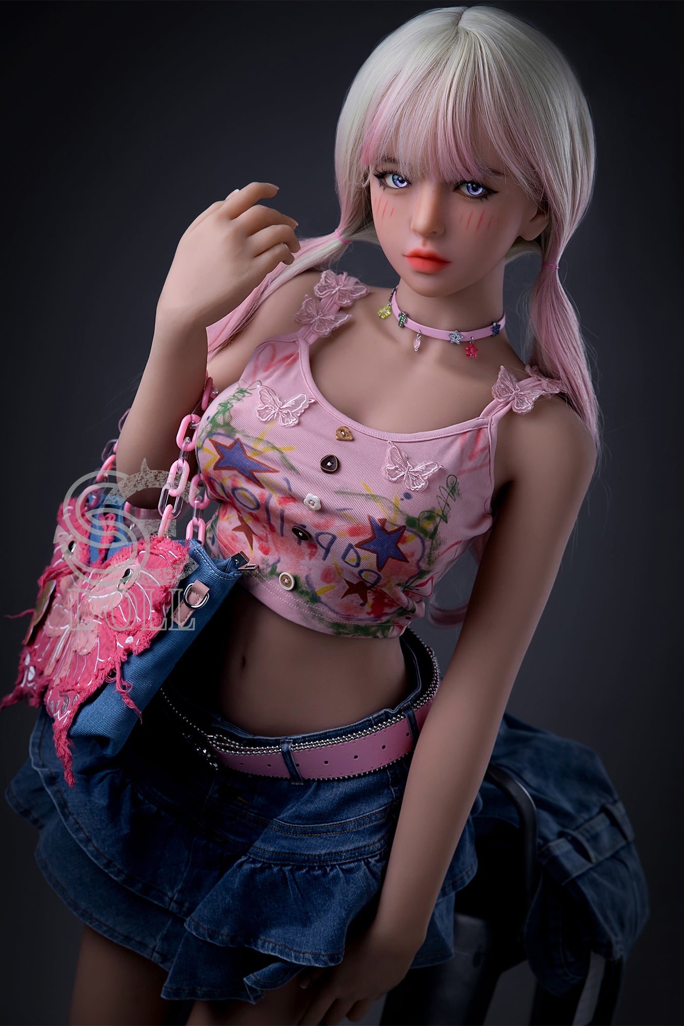 153cm Fカップ STPE製 可愛いラブドール 良乳 Mika.D