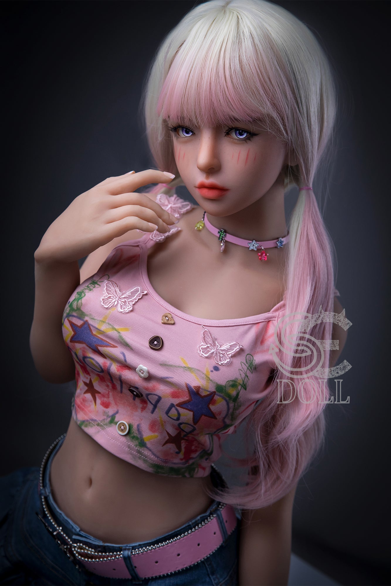153cm Fカップ STPE製 可愛いラブドール 良乳 Mika.D