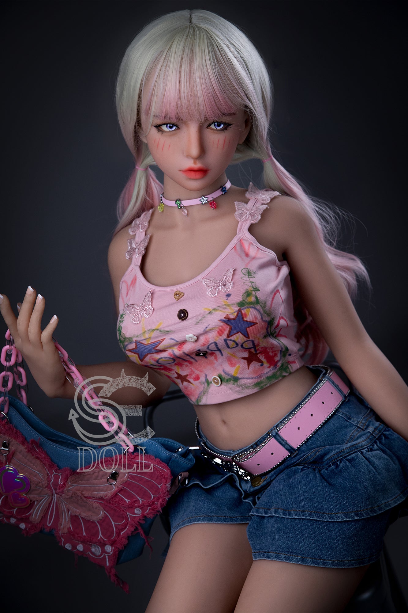 153cm Fカップ STPE製 可愛いラブドール 良乳 Mika.D