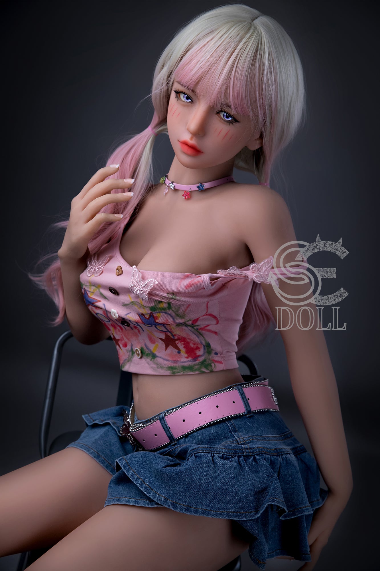 153cm Fカップ STPE製 可愛いラブドール 良乳 Mika.D