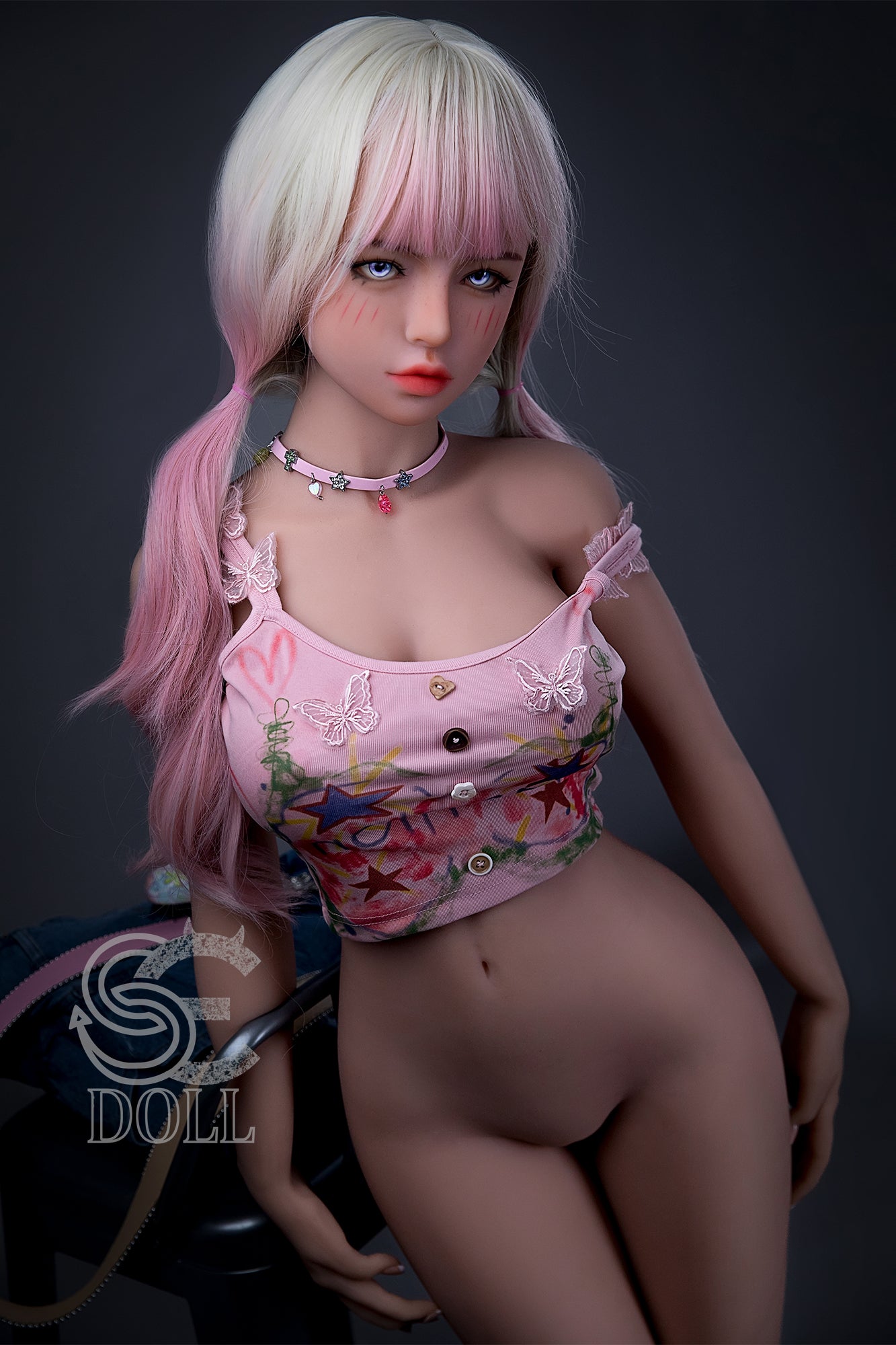 153cm Fカップ STPE製 可愛いラブドール 良乳 Mika.D